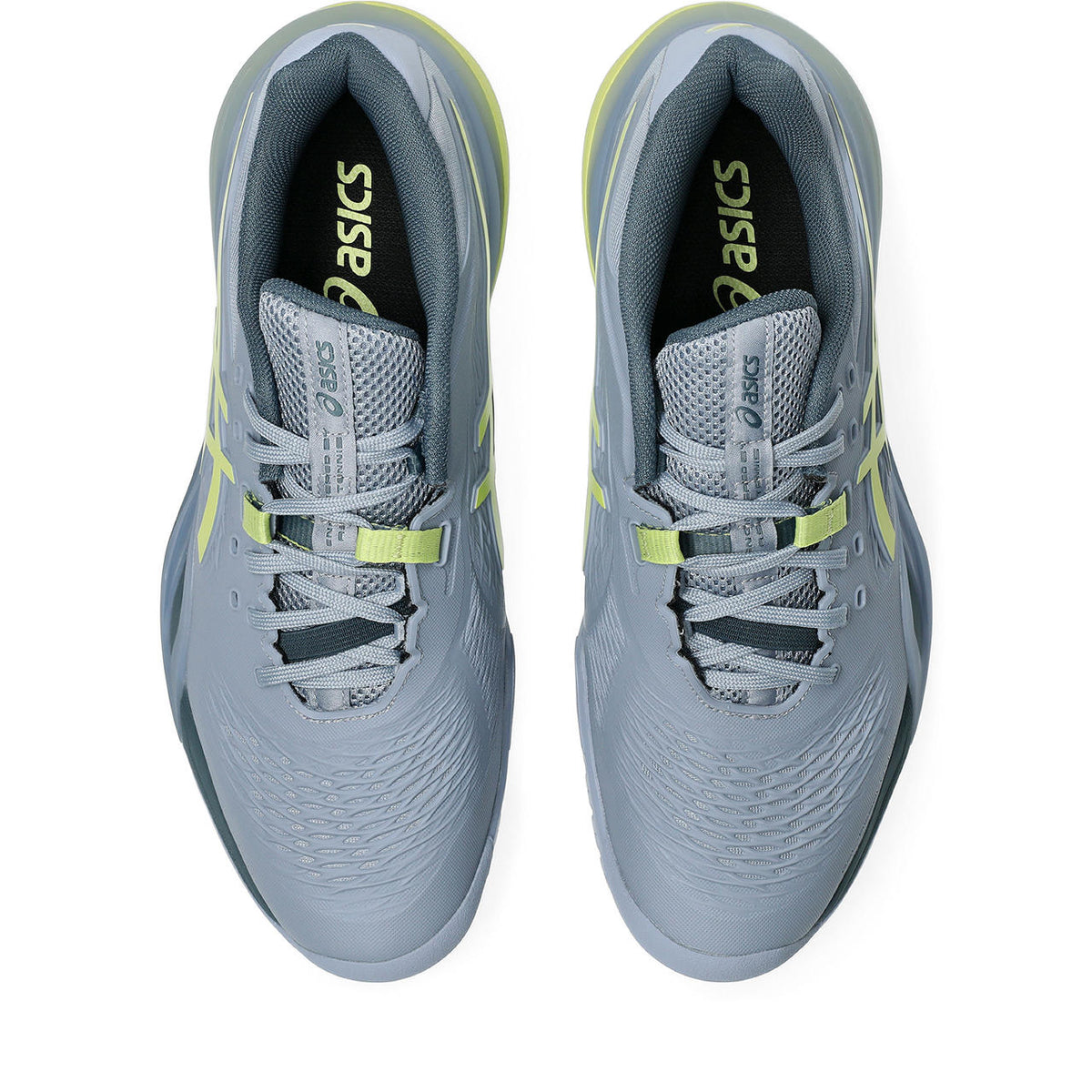 Asics Gel-Resolution – Light Grey/Lime Yellow Tennis Sneaker