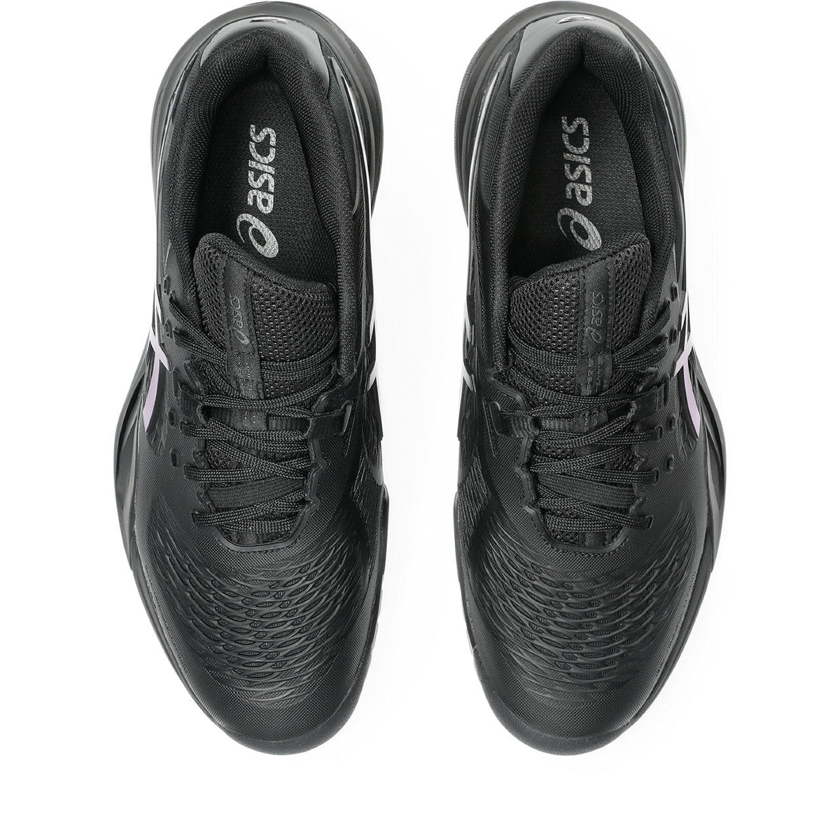 Asics Gel-Resolution – Black/Iridescent Cyan Tennis Sneaker