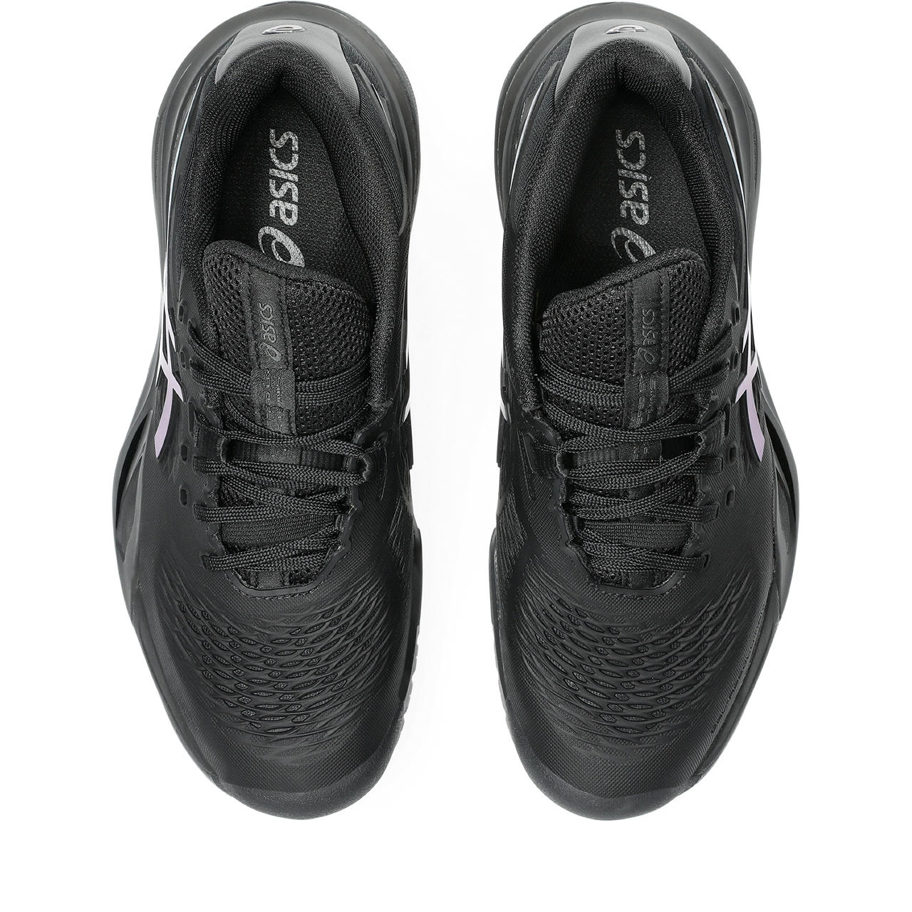 Asics Gel-Resolution – Black/Iridescent Blue Tennis Sneaker