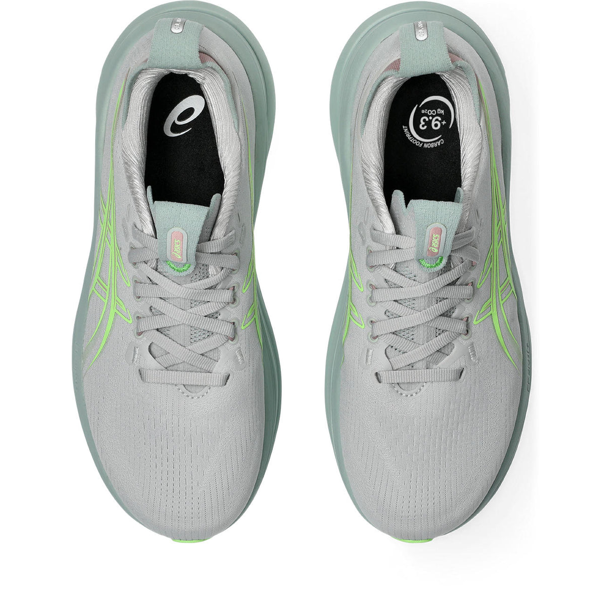 Asics Gel-Nimbus 27 Light Gray / Lime Green / Mint