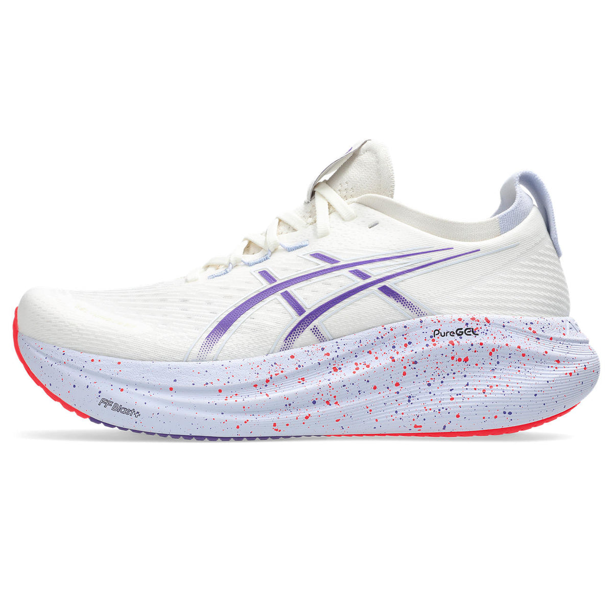 Asics Gel-Nimbus 27 White / Purple / Speckled