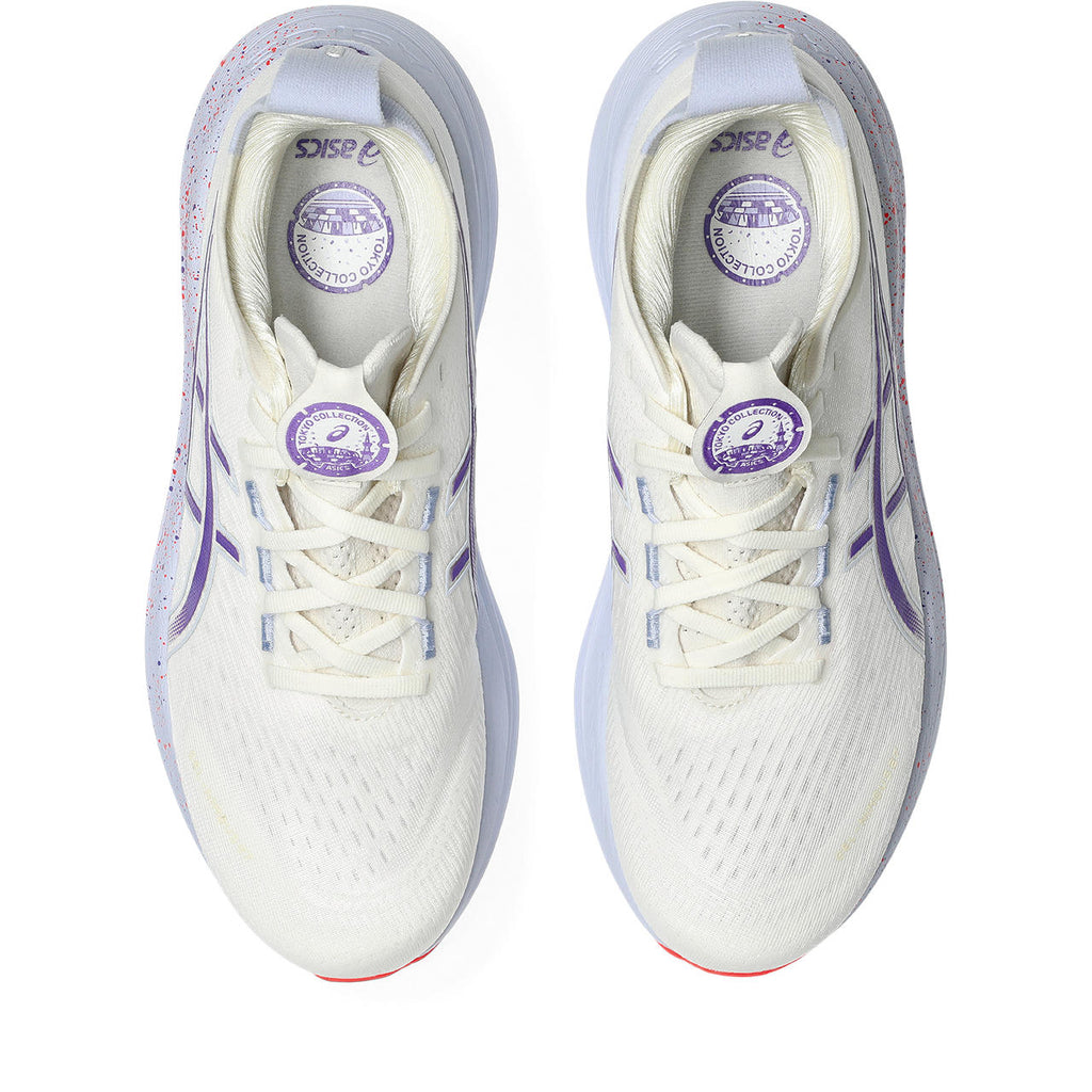 Asics Gel-Nimbus 27 White / Purple / Speckled