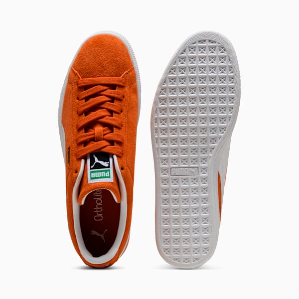 PUMA Suede Classic Orange‑White‑Gold
