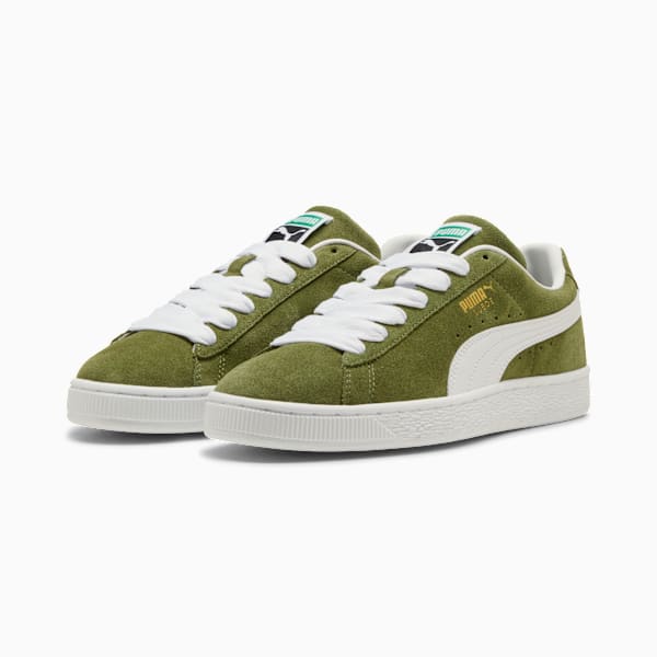 PUMA Suede Classic Olive Green-White-Gold