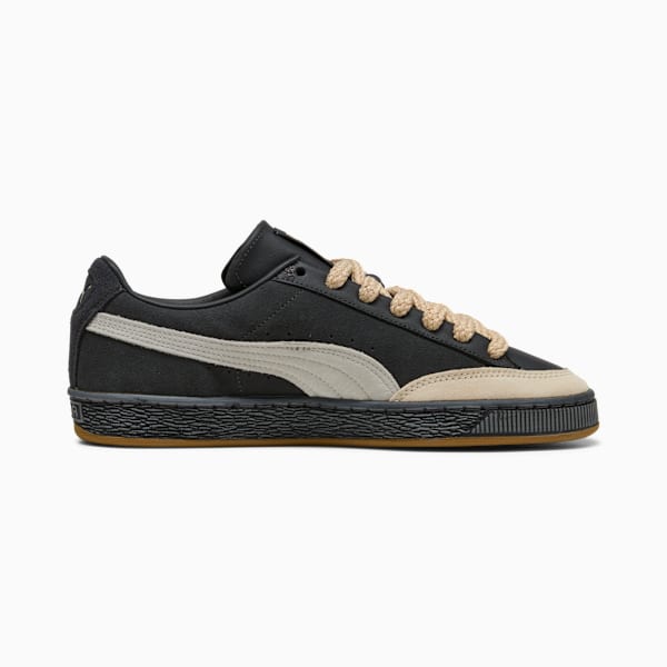 PUMA Suede x Nahmias Dark Grey-Beige-Thick Rope Laces-Gum Sole