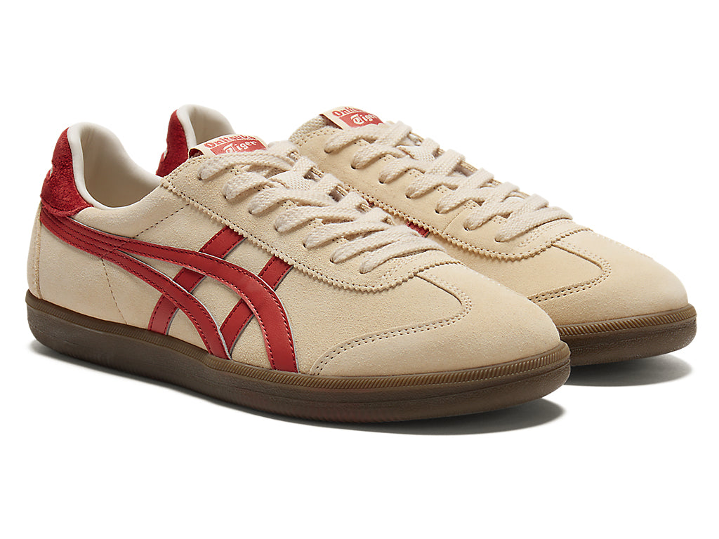 Onitsuka Tiger Tokuten Unisex Sneakers – Beige / Red