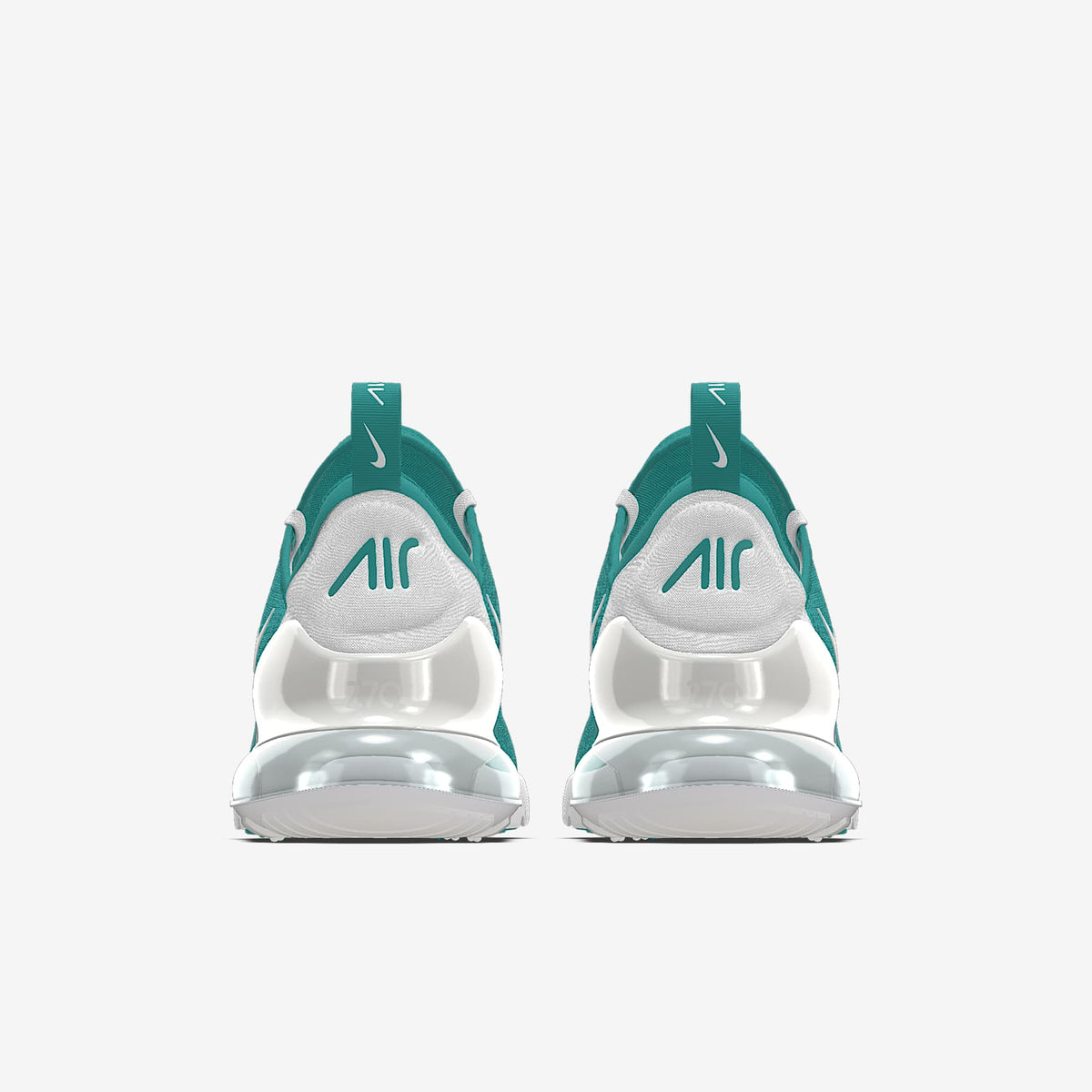 Nike Air Max 270 By You – Teal/White/Silver Custom Sneaker