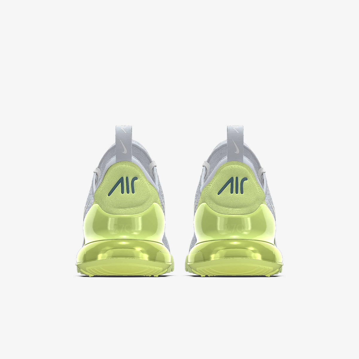 Nike Air Max 270 By You – Light Grey/Lime Green Custom Sneaker